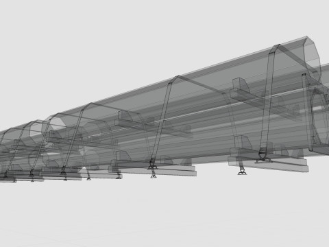 CARGO MODELS FOR TRUCK TRAILER-Polygon Pole Type-2-1 3D Модель