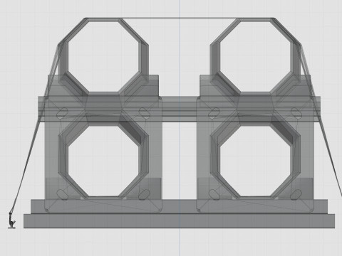 CARGO MODELS FOR TRUCK TRAILER-Polygon Pole Type-2-1 3D Модель