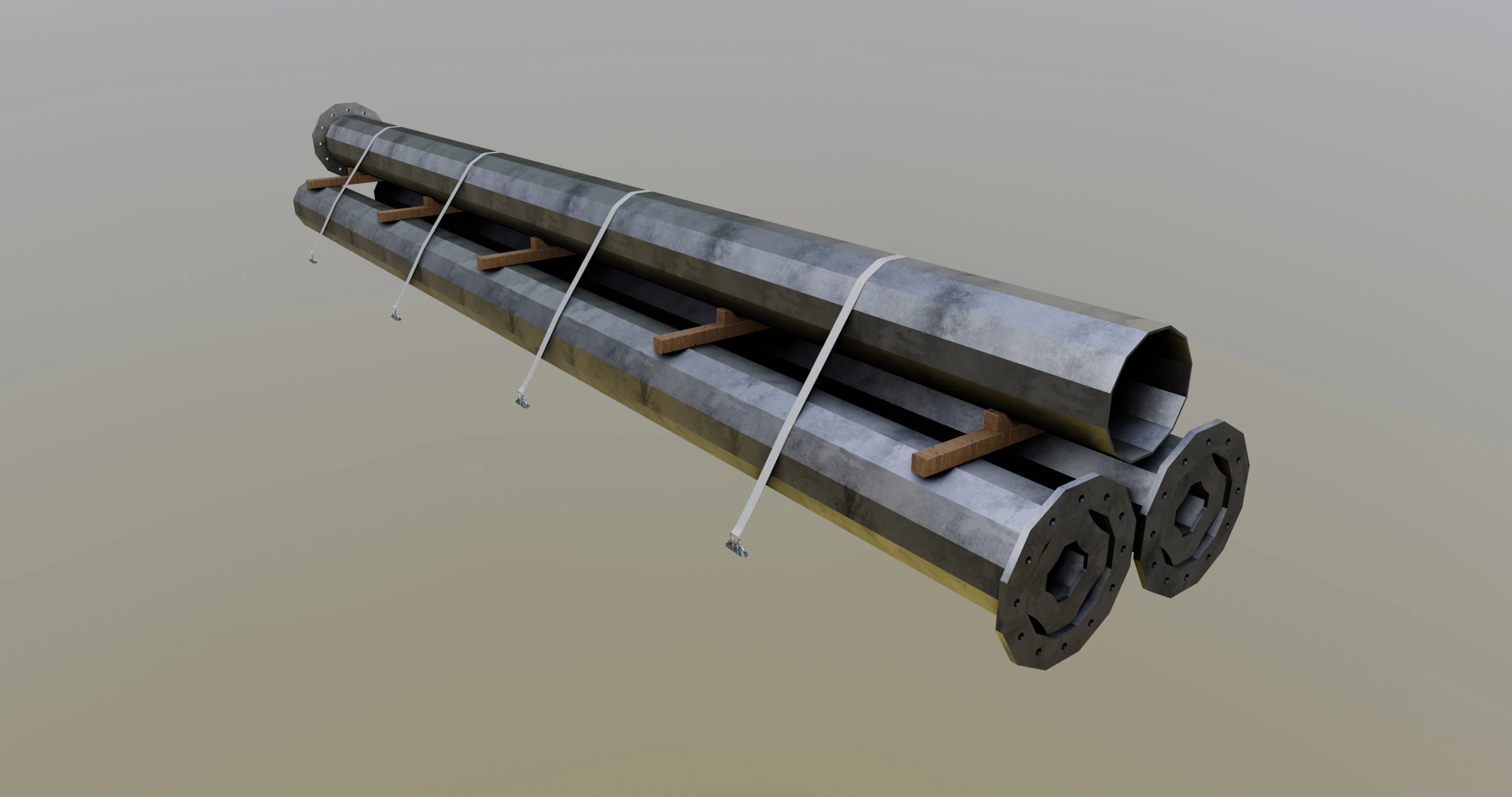 CARGO MODELS FOR TRUCK TRAILER-Polygon Pole Type-3 3D Model .c4d .max .obj .3ds .fbx .stl .blend 