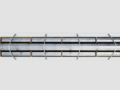 CARGO MODELS FOR TRUCK TRAILER-Polygon Pole Type-3 Modello 3D