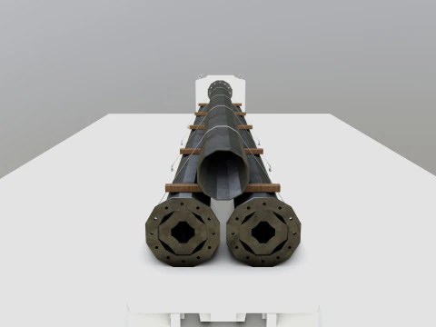 CARGO MODELS FOR TRUCK TRAILER-Polygon Pole Type-3 3D Model