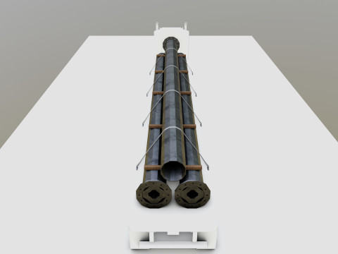 CARGO MODELS FOR TRUCK TRAILER-Polygon Pole Type-3 Modello 3D