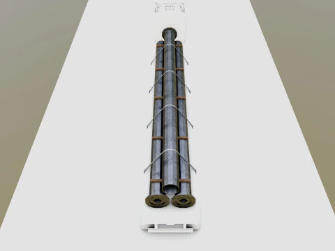 CARGO MODELS FOR TRUCK TRAILER-Polygon Pole Type-3 3D Model