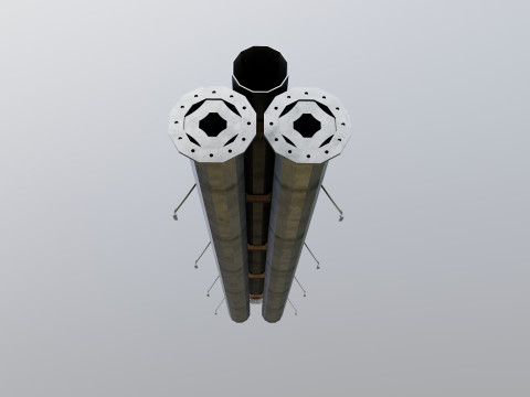 CARGO MODELS FOR TRUCK TRAILER-Polygon Pole Type-3 Modello 3D