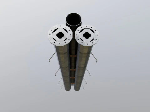 CARGO MODELS FOR TRUCK TRAILER-Polygon Pole Type-3 3D Model