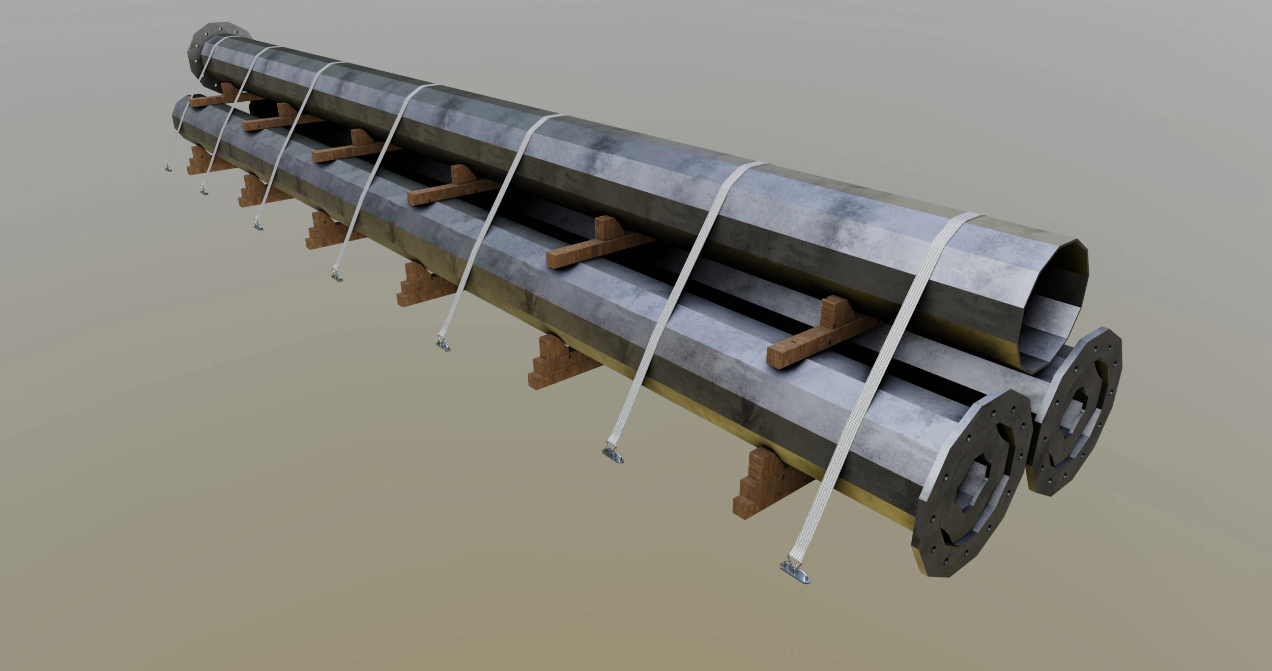 CARGO MODELS FOR TRUCK TRAILER-Polygon Pole Type-3-1 3D Model .c4d .max .obj .3ds .fbx .stl .blend 
