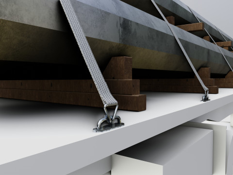 CARGO MODELS FOR TRUCK TRAILER-Polygon Pole Type-3-1 Model 3D