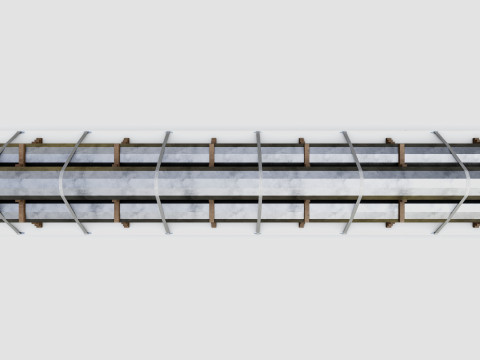 CARGO MODELS FOR TRUCK TRAILER-Polygon Pole Type-3-1 Model 3D