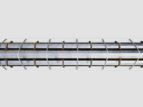 CARGO MODELS FOR TRUCK TRAILER-Polygon Pole Type-3-1 3D Model