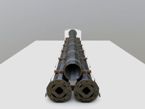 CARGO MODELS FOR TRUCK TRAILER-Polygon Pole Type-3-1 Model 3D