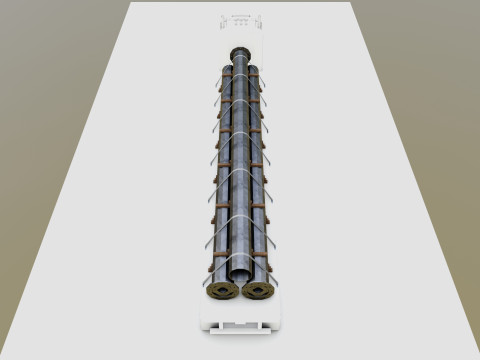 CARGO MODELS FOR TRUCK TRAILER-Polygon Pole Type-3-1 Model 3D