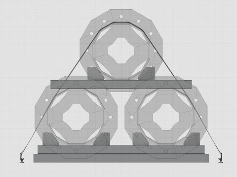 CARGO MODELS FOR TRUCK TRAILER-Polygon Pole Type-3-1 Model 3D