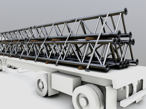 CARGO MODELS FOR TRUCK TRAILER-Roof Modul Type-1 3D-Modell