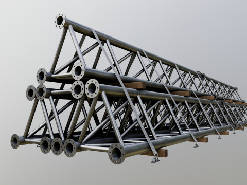 CARGO MODELS FOR TRUCK TRAILER-Roof Modul Type-1 3D-Modell