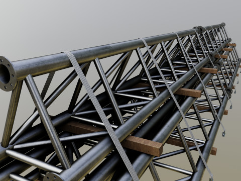 CARGO MODELS FOR TRUCK TRAILER-Roof Modul Type-1 3D-Modell