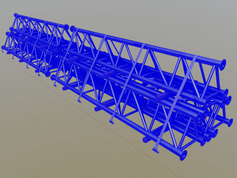 CARGO MODELS FOR TRUCK TRAILER-Roof Modul Type-1 3D-Modell
