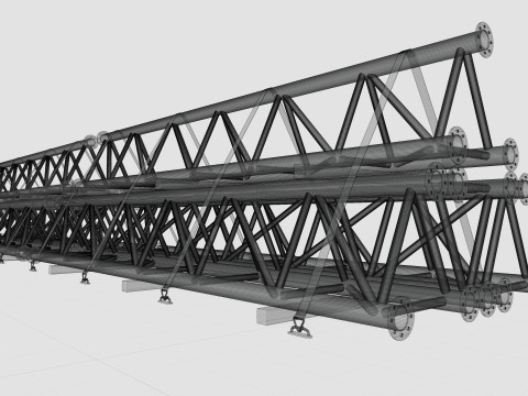 CARGO MODELS FOR TRUCK TRAILER-Roof Modul Type-1 3D-Modell