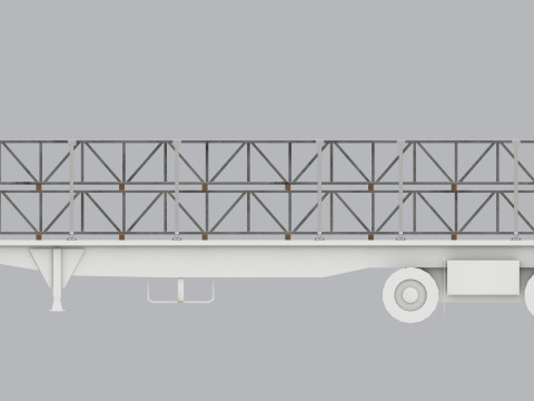 CARGO MODELS FOR TRUCK TRAILER-Roof Modul Type-2 Modèle 3D