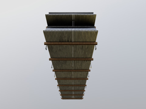 CARGO MODELS FOR TRUCK TRAILER-Roof Modul Type-2 Modèle 3D