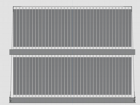CARGO MODELS FOR TRUCK TRAILER-Roof Modul Type-2 Modèle 3D