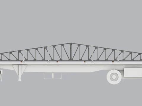 CARGO MODELS FOR TRUCK TRAILER-Roof Modul Type-3 3D Model
