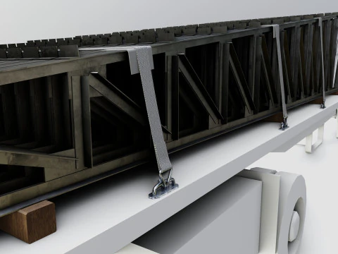 CARGO MODELS FOR TRUCK TRAILER-Roof Modul Type-3 3D Model