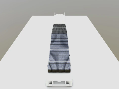 CARGO MODELS FOR TRUCK TRAILER-Roof Modul Type-3 3D Model