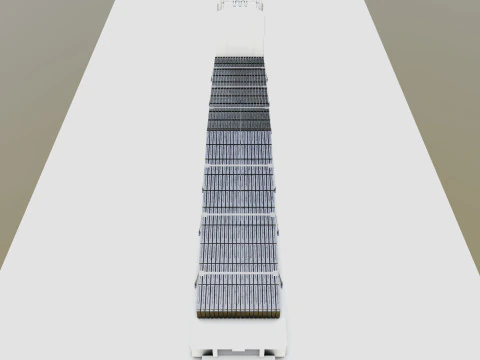 CARGO MODELS FOR TRUCK TRAILER-Roof Modul Type-3 3D Model
