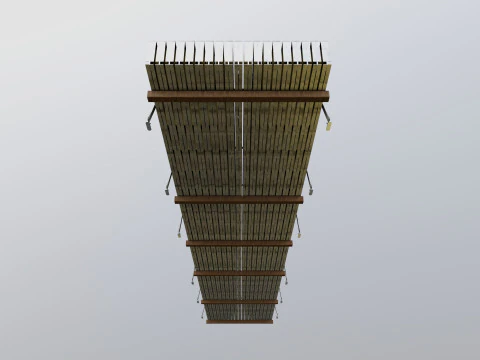 CARGO MODELS FOR TRUCK TRAILER-Roof Modul Type-3 3D Model