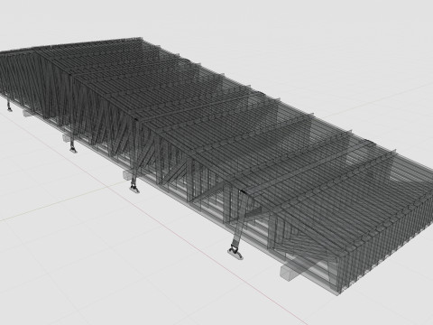 CARGO MODELS FOR TRUCK TRAILER-Roof Modul Type-3 3D-Modell