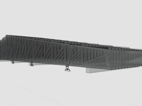 CARGO MODELS FOR TRUCK TRAILER-Roof Modul Type-3 3D-Modell