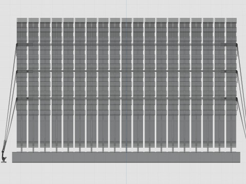 CARGO MODELS FOR TRUCK TRAILER-Roof Modul Type-3 3D-Modell