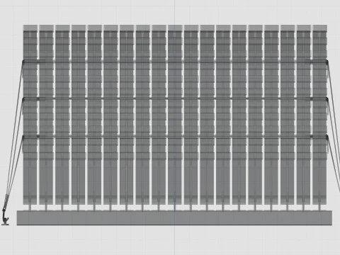 CARGO MODELS FOR TRUCK TRAILER-Roof Modul Type-3 3D Model