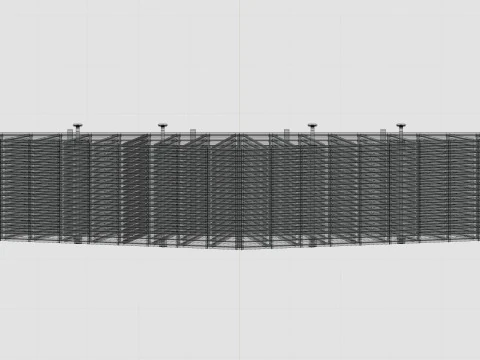 CARGO MODELS FOR TRUCK TRAILER-Roof Modul Type-3 3D Model