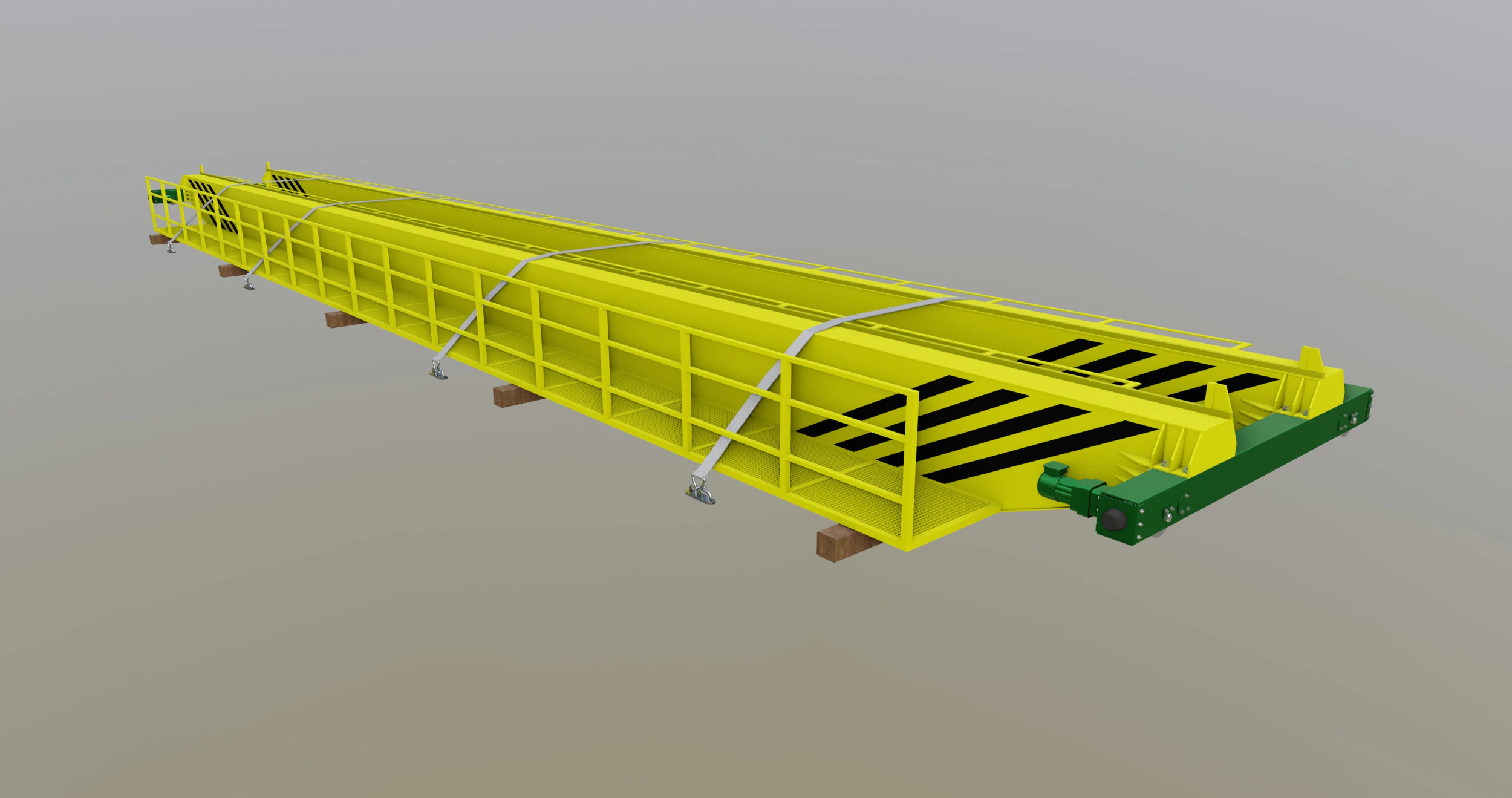CARGO MODELS FOR TRUCK TRAILER-Overhead Crane Type-1 3D Model .c4d .max .obj .3ds .fbx .stl .blend