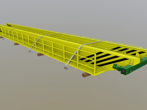 CARGO MODELS FOR TRUCK TRAILER-Overhead Crane Type-1 Model 3D