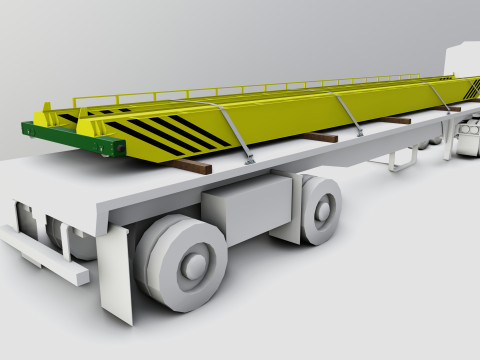 CARGO MODELS FOR TRUCK TRAILER-Overhead Crane Type-1 3D Модель