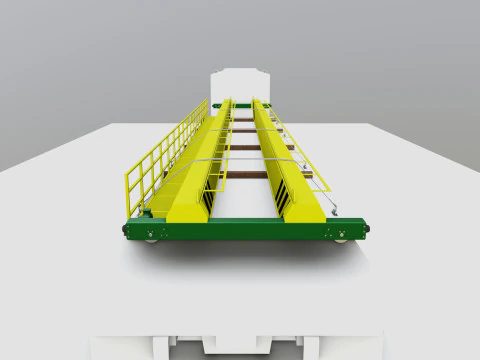 CARGO MODELS FOR TRUCK TRAILER-Overhead Crane Type-1 3D Model