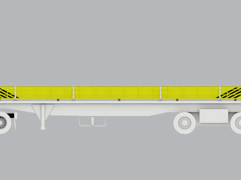 CARGO MODELS FOR TRUCK TRAILER-Overhead Crane Type-1 3D Model