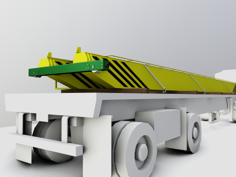 CARGO MODELS FOR TRUCK TRAILER-Overhead Crane Type-1 3D Модель