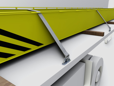CARGO MODELS FOR TRUCK TRAILER-Overhead Crane Type-1 3D Модель