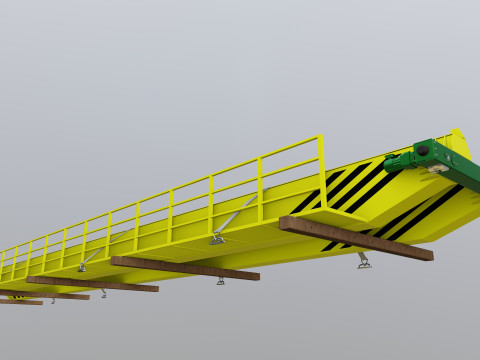 CARGO MODELS FOR TRUCK TRAILER-Overhead Crane Type-1 3D Модель