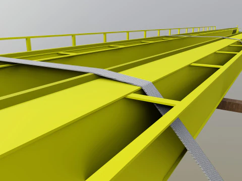 CARGO MODELS FOR TRUCK TRAILER-Overhead Crane Type-1 3D Model