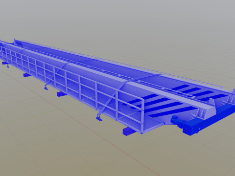 CARGO MODELS FOR TRUCK TRAILER-Overhead Crane Type-1 3D Модель