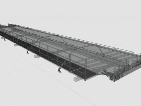 CARGO MODELS FOR TRUCK TRAILER-Overhead Crane Type-1 3D Модель