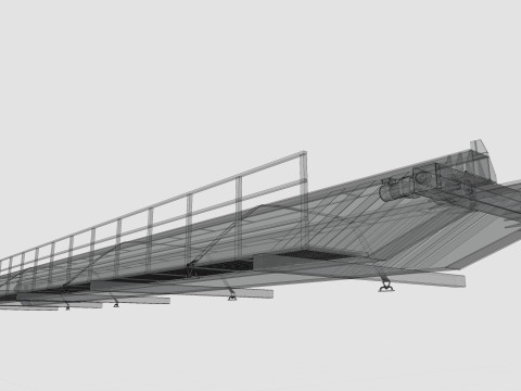 CARGO MODELS FOR TRUCK TRAILER-Overhead Crane Type-1 3D Модель