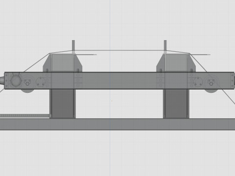 CARGO MODELS FOR TRUCK TRAILER-Overhead Crane Type-1 3D Модель