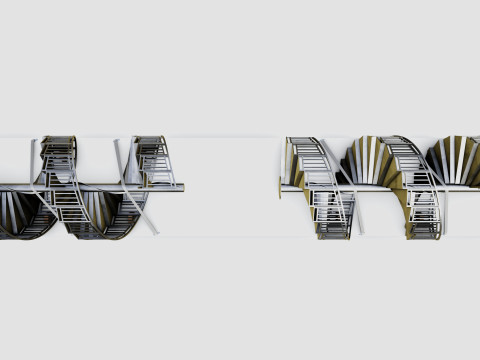 CARGO MODELS FOR TRUCK TRAILER-Spiral Stair Type-1 3D मॉडल