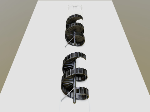 CARGO MODELS FOR TRUCK TRAILER-Spiral Stair Type-1 3D मॉडल