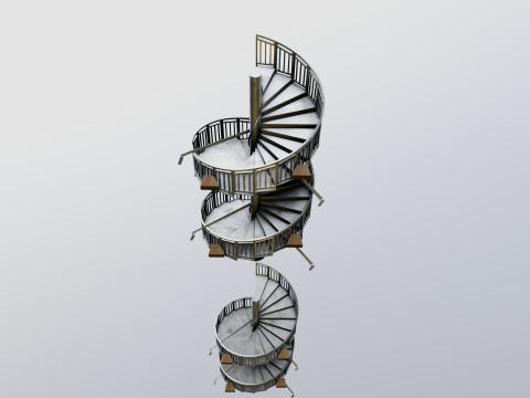 CARGO MODELS FOR TRUCK TRAILER-Spiral Stair Type-1 3D मॉडल